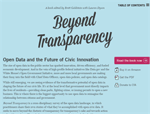 Tablet Screenshot of beyondtransparency.org